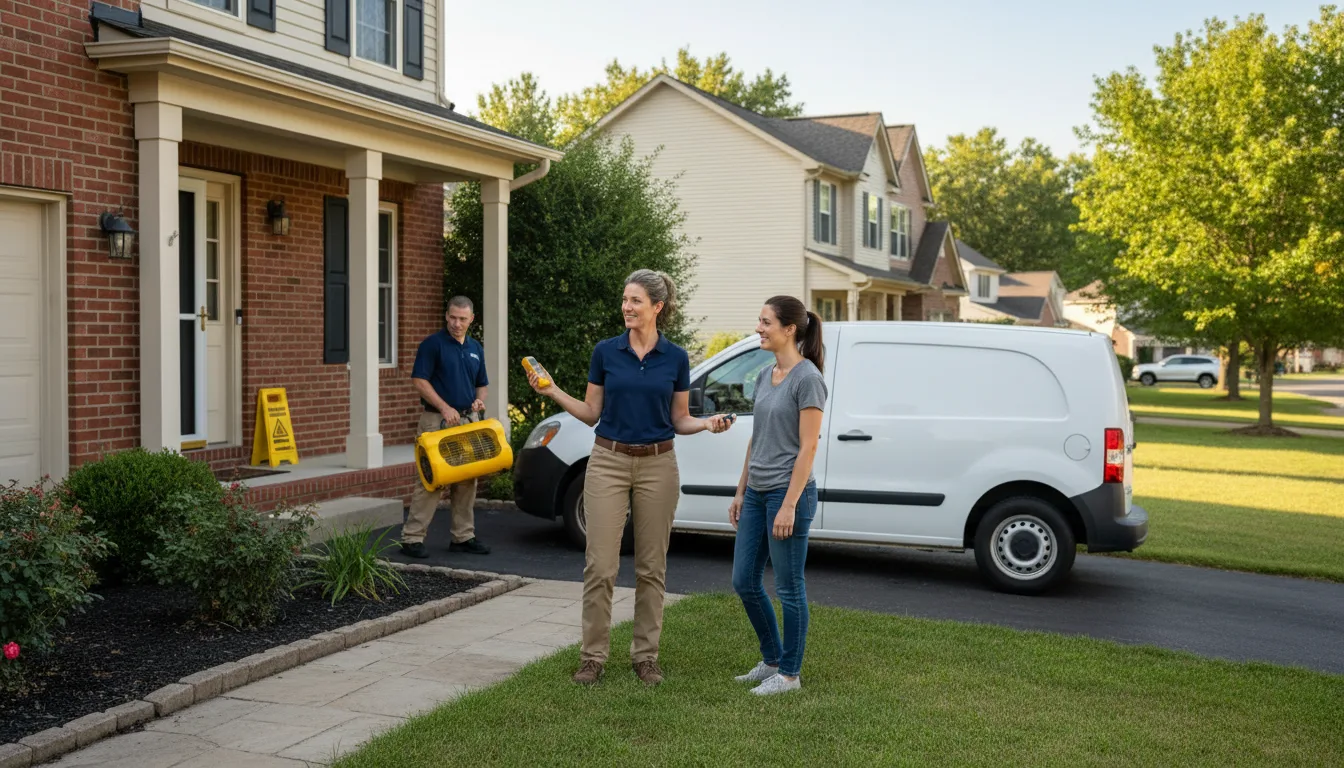 Water restoration image for Home Water Damage Repair in Tiffin, OH